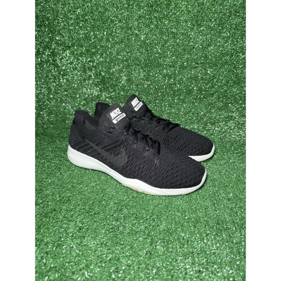 Nike Free TR Flyknit 2 Training Shoes Sneakers Black White Women’s Size 8 904658 - Picture 2 of 9